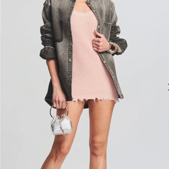 dress Ser.o.ya by Retrofete blush color distressed loos fit - Picture 5 of 5